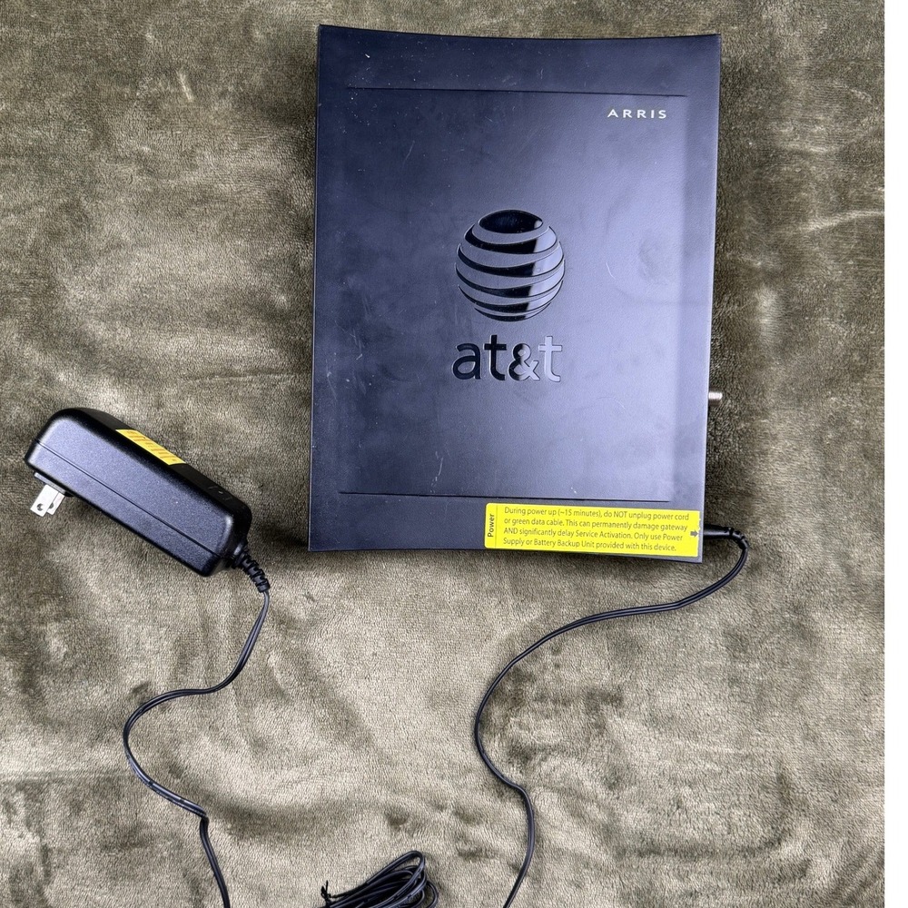 Arris NVG589 AT&T U-verse VDSL2 Gateway Modem‎ Router with Power Adapter Black